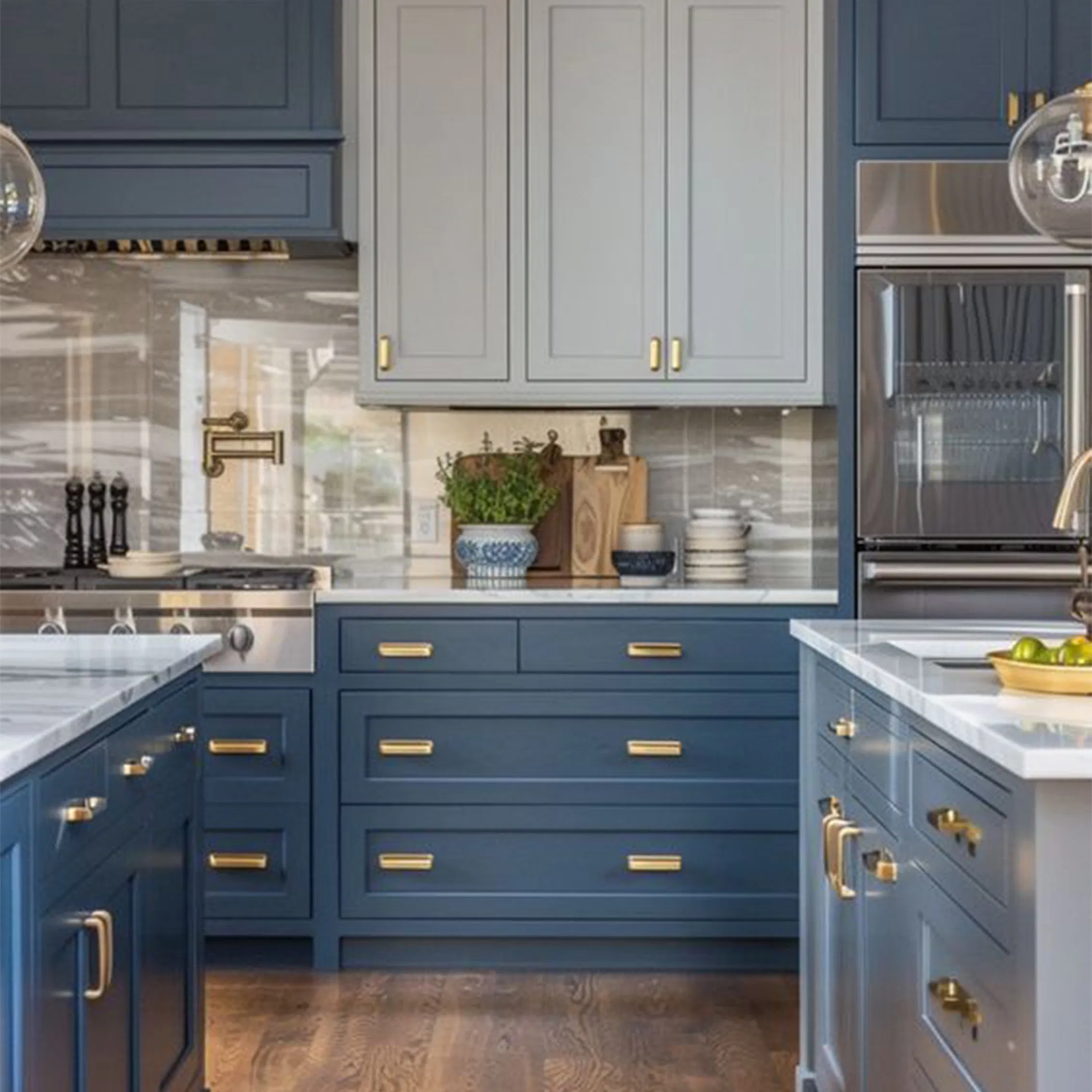 Upper Kitchen Cabinets Kitchen-Unit for Vacuum Furniture Fabricado En China Cocina Furniture