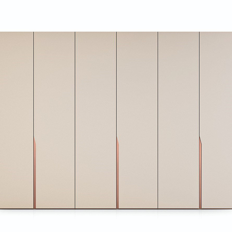 S Bedroom Double Shelf Closet Mounted Modern Wooden Furniture Aluminum Frame Glass Sliding Door System Wardrobe Closet