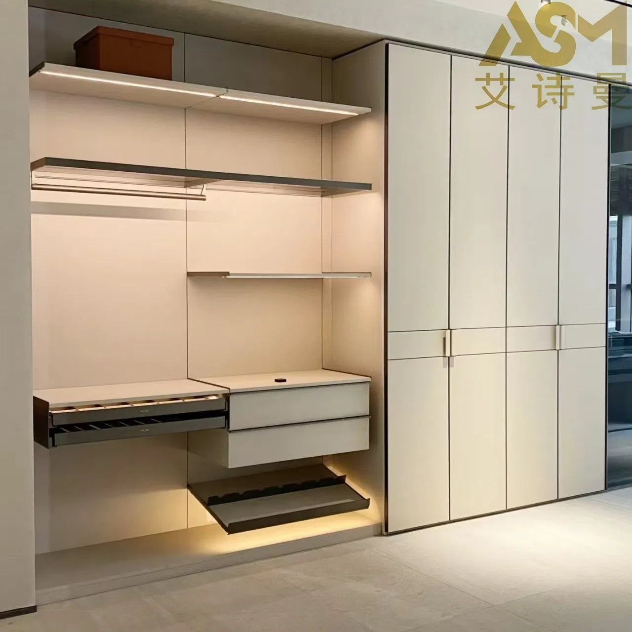 Modern Door Wooden Wardrobe Cabinets Bedroom Furniture Double Swing Door Wardrobe Closet Designs Furniture Wooden Hinged Particle Board Wardrobe