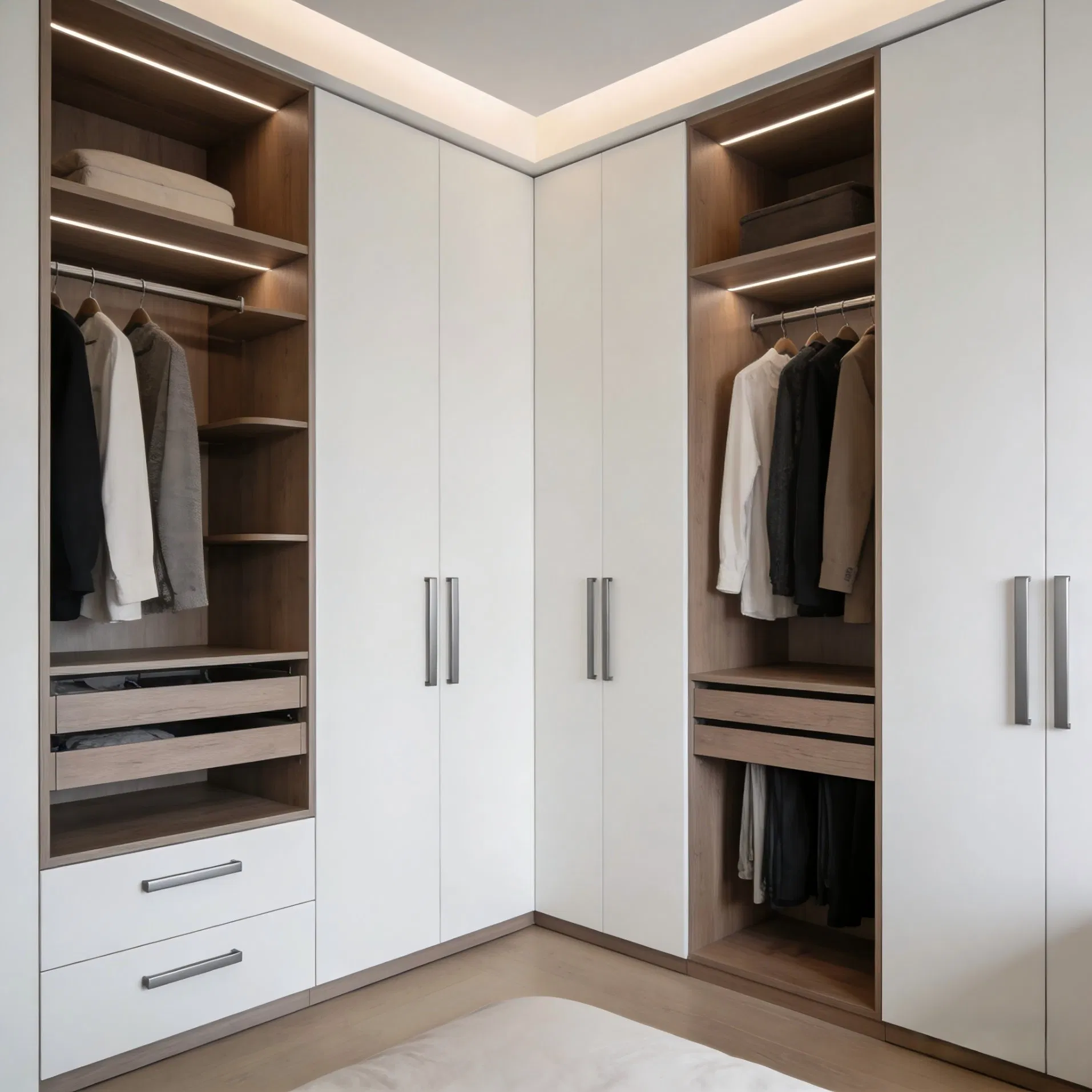 Modular Bedroom Wardrobe System for Residential Projects in Europe