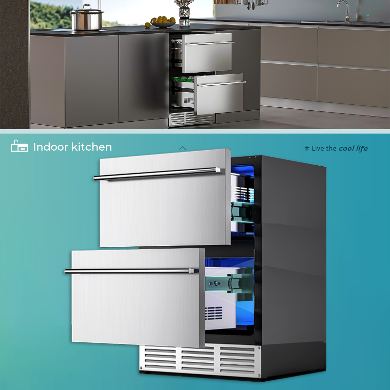 Elegant Silver Dual-Drawer Storage Solution for Any Room