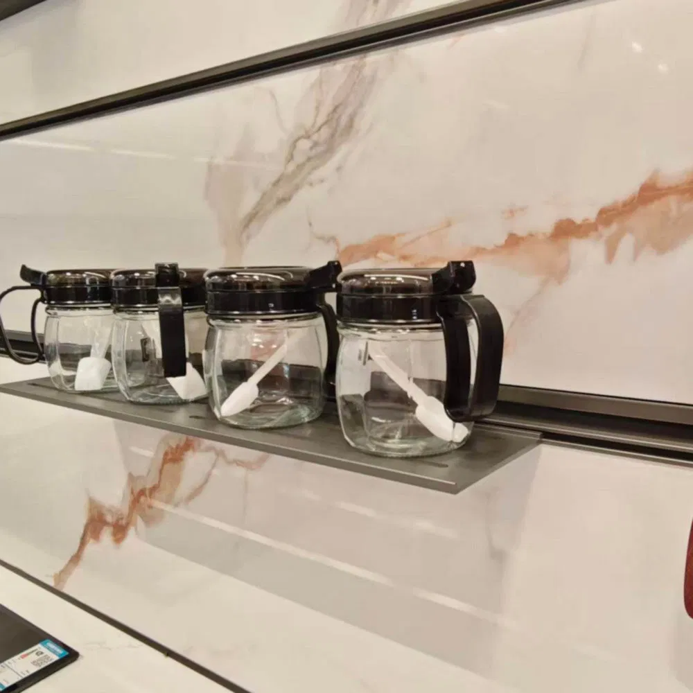 Removable Easy Install Wall-Mounted Modular Kitchen Track-Mounted Storage System