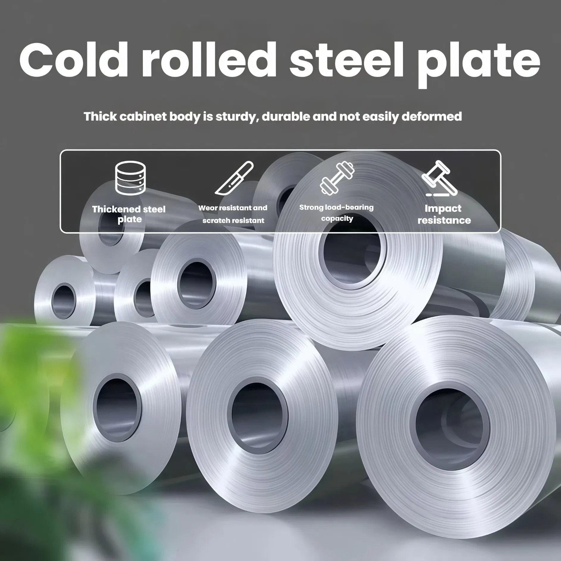 Heavy Duty Workshop Drawers Storage Modular Carbon Steel Roller Tool Cabinet