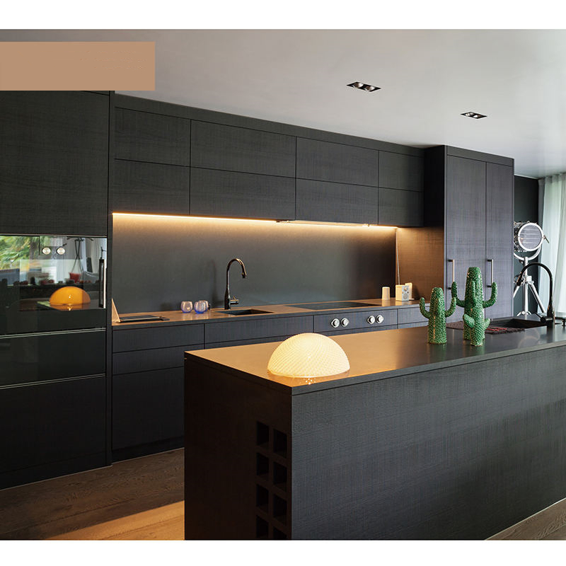 Custom Design Unit with Lacquer Door for Home Furniture Modular Modern Kitchen Cabinet