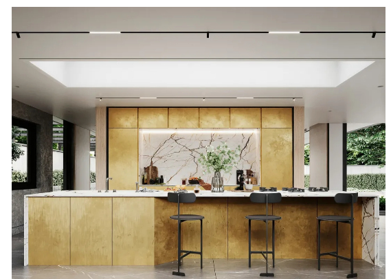 Modern Stylish Black Matte Finish Lacquer Wooden Kitchen Cabinet for Sale