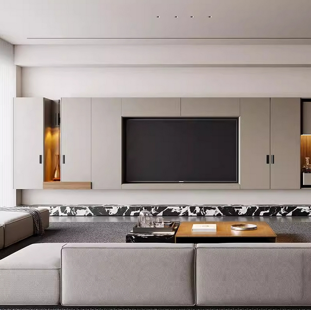 Custom Furniture Prefabricated Complete Modular Handleless Modern Rta Kitchen Cabinet Luxury