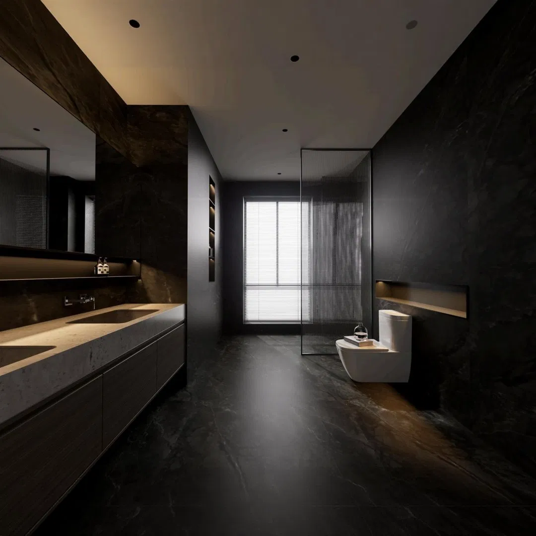 Custom Designed Kitchen Cabinet with Chipboard Melamine Matte Finish Wabi Sabi Style