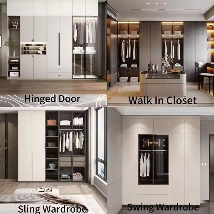 Customized Wardrobe Bedroom Furniture Wardrobes Cabinet Luxury Wood Storage