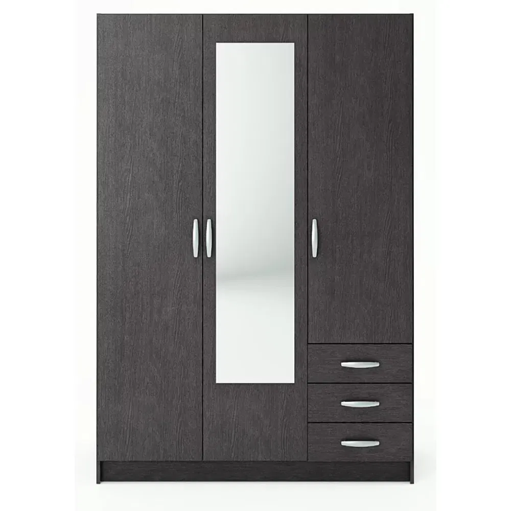 Wholesale Living Room Quality Furniture Wardrobe with Mirror Hinged Door