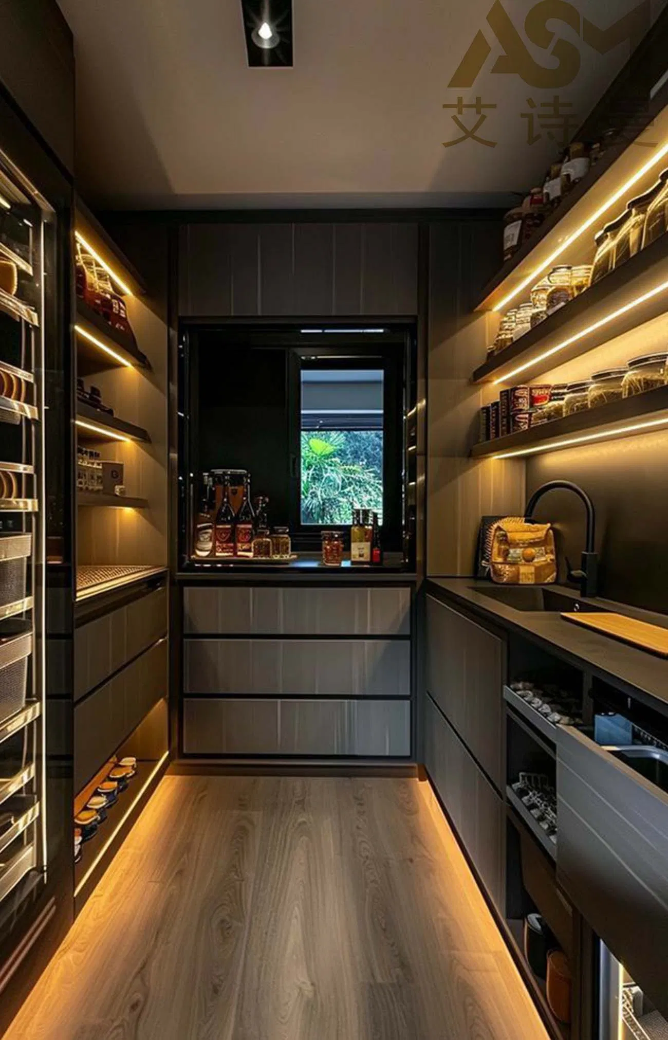 Stylish Cabinet System for Organized Kitchen Living