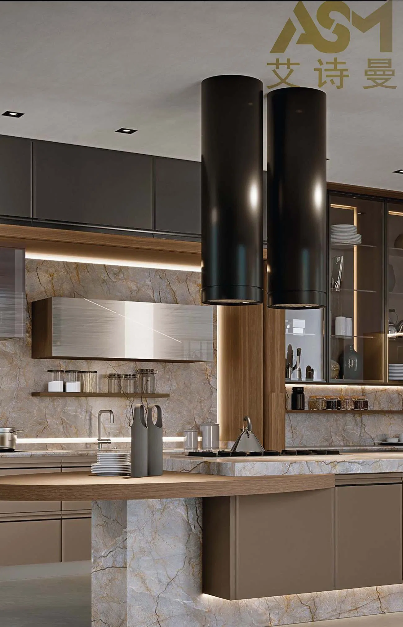 Modern Cabinet System for Flexible Kitchen Layout