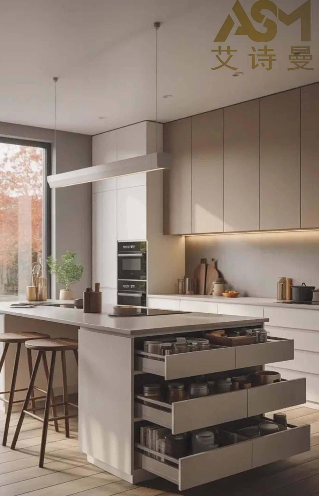 Stylish Cabinet System for Organized Kitchen Living