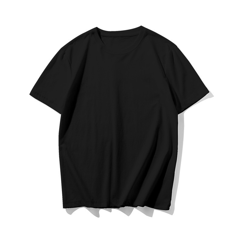 Camiseta Personalizada Masculina Camiseta Casual de Cor Sólida Manga Curta Camiseta Base de Algodão Camiseta Oversized
