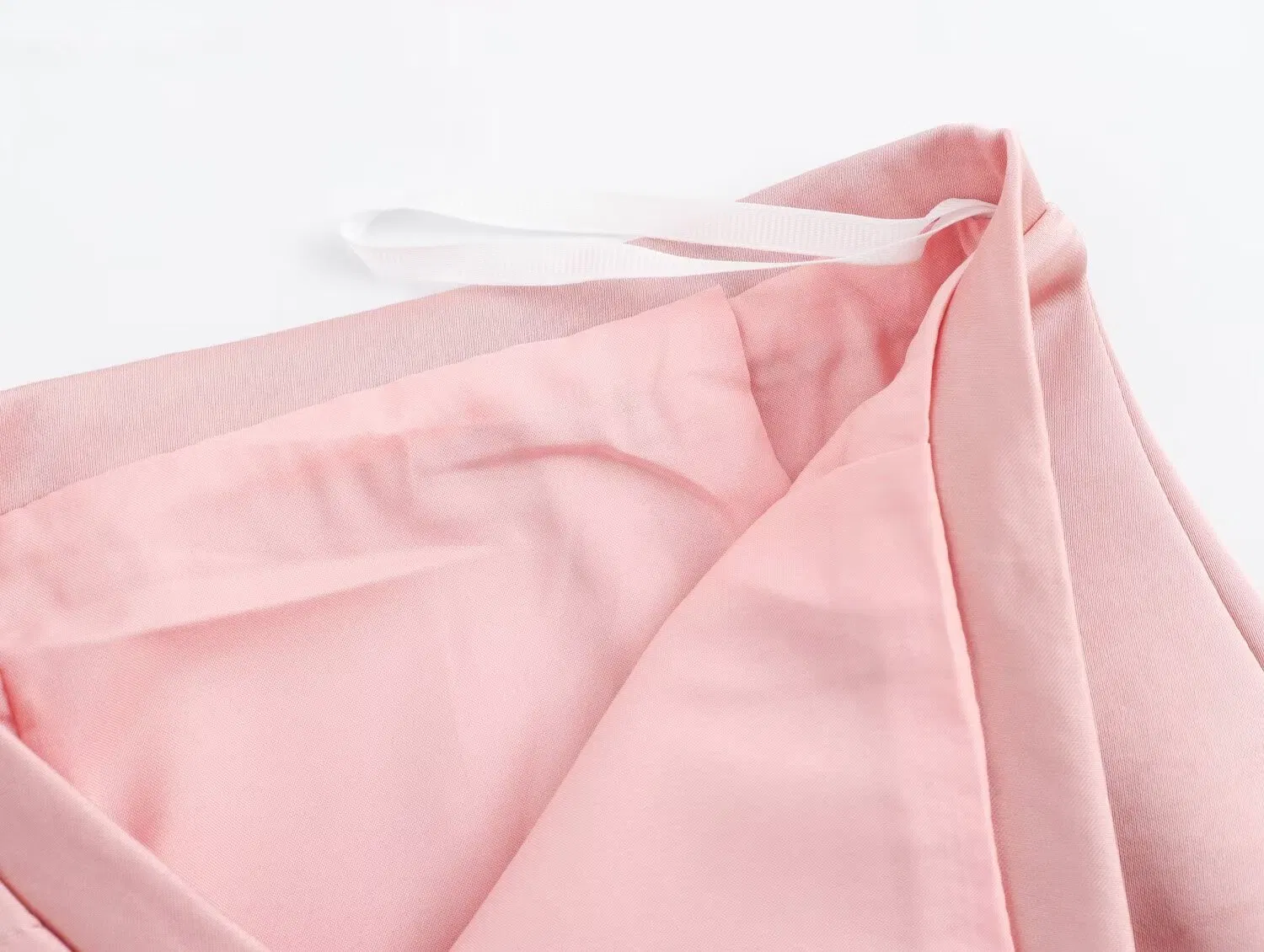 Saia midi de cetim de acetato com renda casual estilosa personalizada