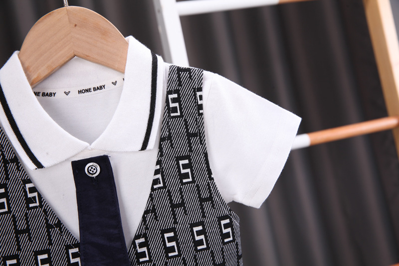 Roupa de Moda Masculina Traje Formal Geração Terno Casual Bonito Terno Sem Mangas para Crianças Roupa Infantil Moderna