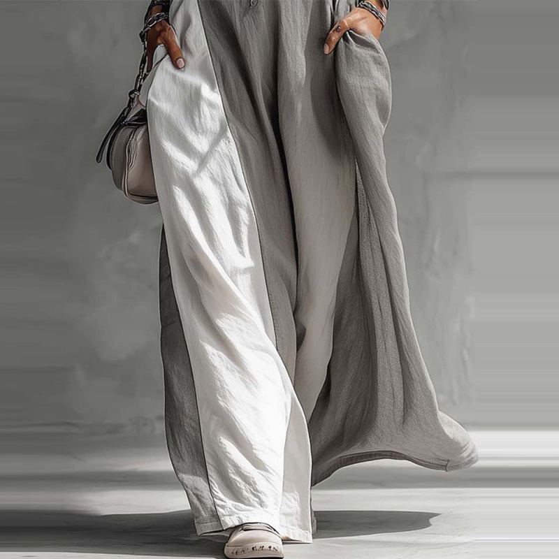 Vestido Casual Solto Sem Mangas para Mulheres com Bolsos