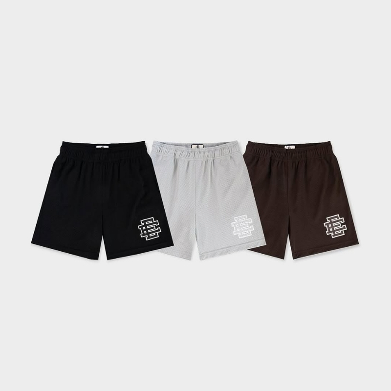 Shorts Impressos Masculinos Eric Emanuel, Ajuste Casual, Tecido Leve, OEM Disponível