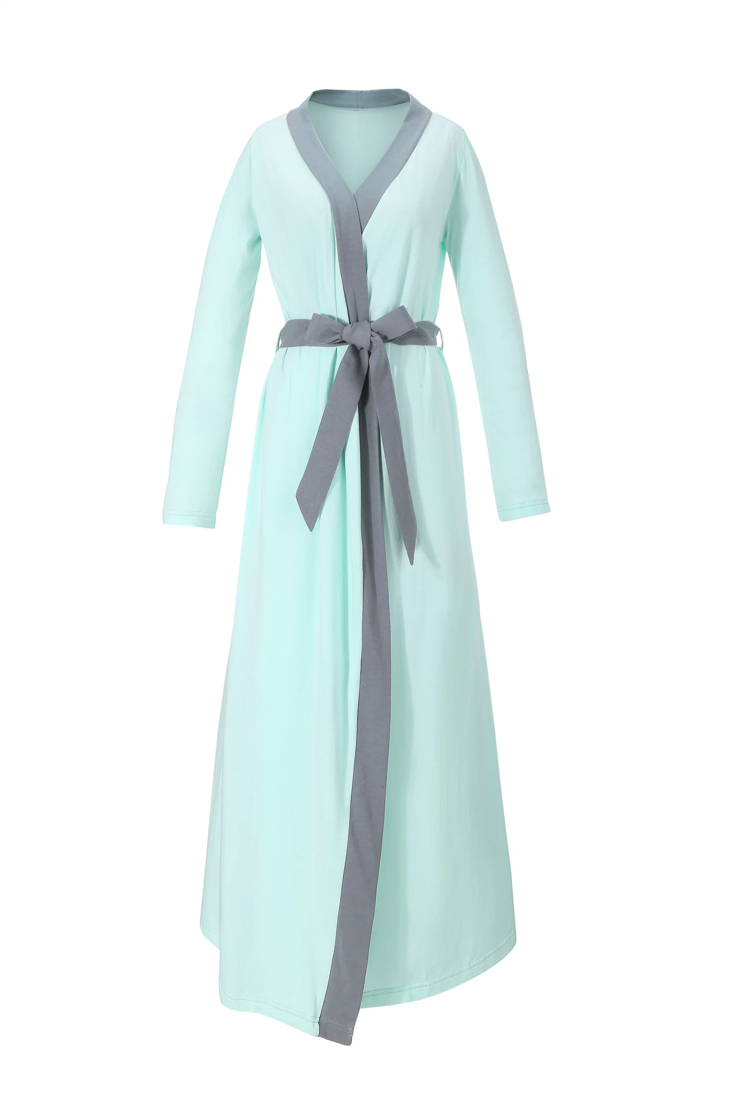 Fornecedor OEM Roupão Feminino Suave Kimono SPA Malha Longo Robô Leve Roupão de Lazer
