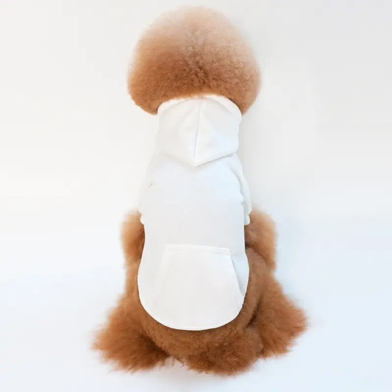 Roupas de Pet Quentes e Macias por Atacado, Moletom Personalizado, Suéter de Cachorro em Branco, Roupas Simples