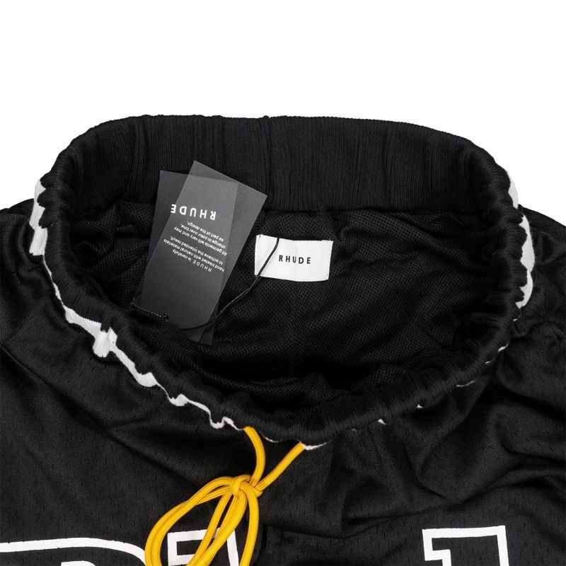 Bermudas Rhude Masculinas Estilo Streetwear Americano Bermudas de Basquete Casuais para Academia e Praia