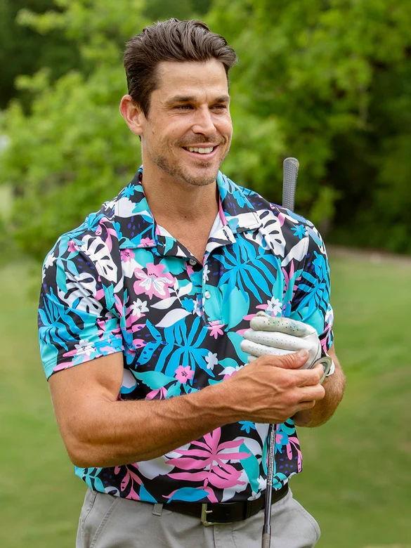 Camisa Polo Casual de Poliéster com Design Personalizado Último, Camiseta de Golfe Personalizada Impressa por Sublimação para Homens