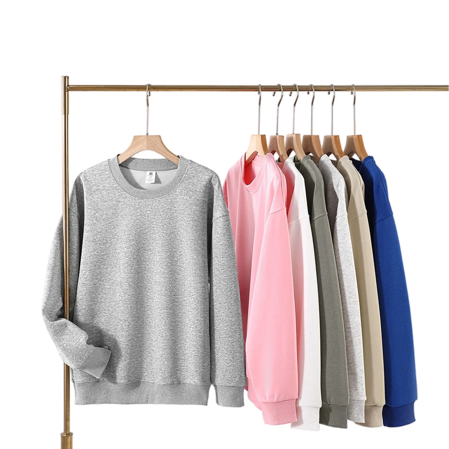 Suéter Casual Confortável Feminino com Gola Redonda para Roupas Versáteis