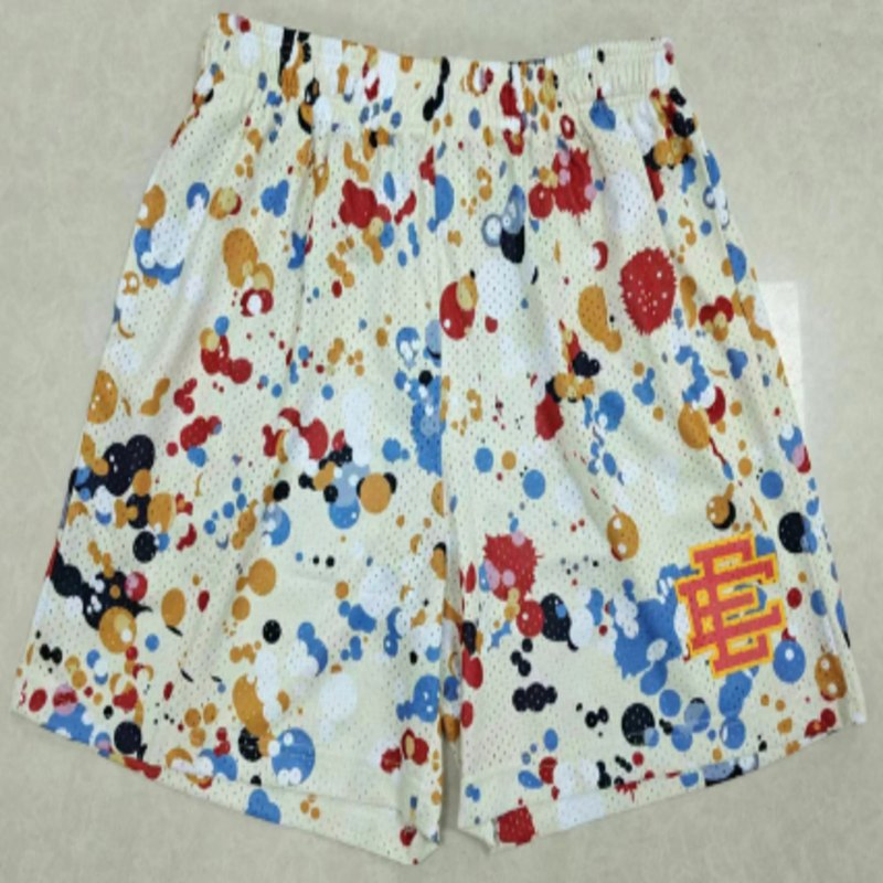 Shorts Impressos Masculinos Eric Emanuel, Ajuste Casual, Tecido Leve, OEM Disponível