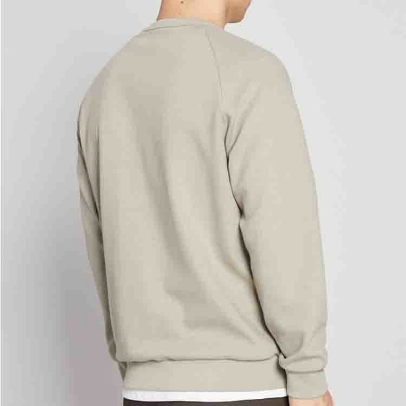 Personalizado Atacado 420GSM 100%Cotton Casual Pulôver de Manga Longa para Homens