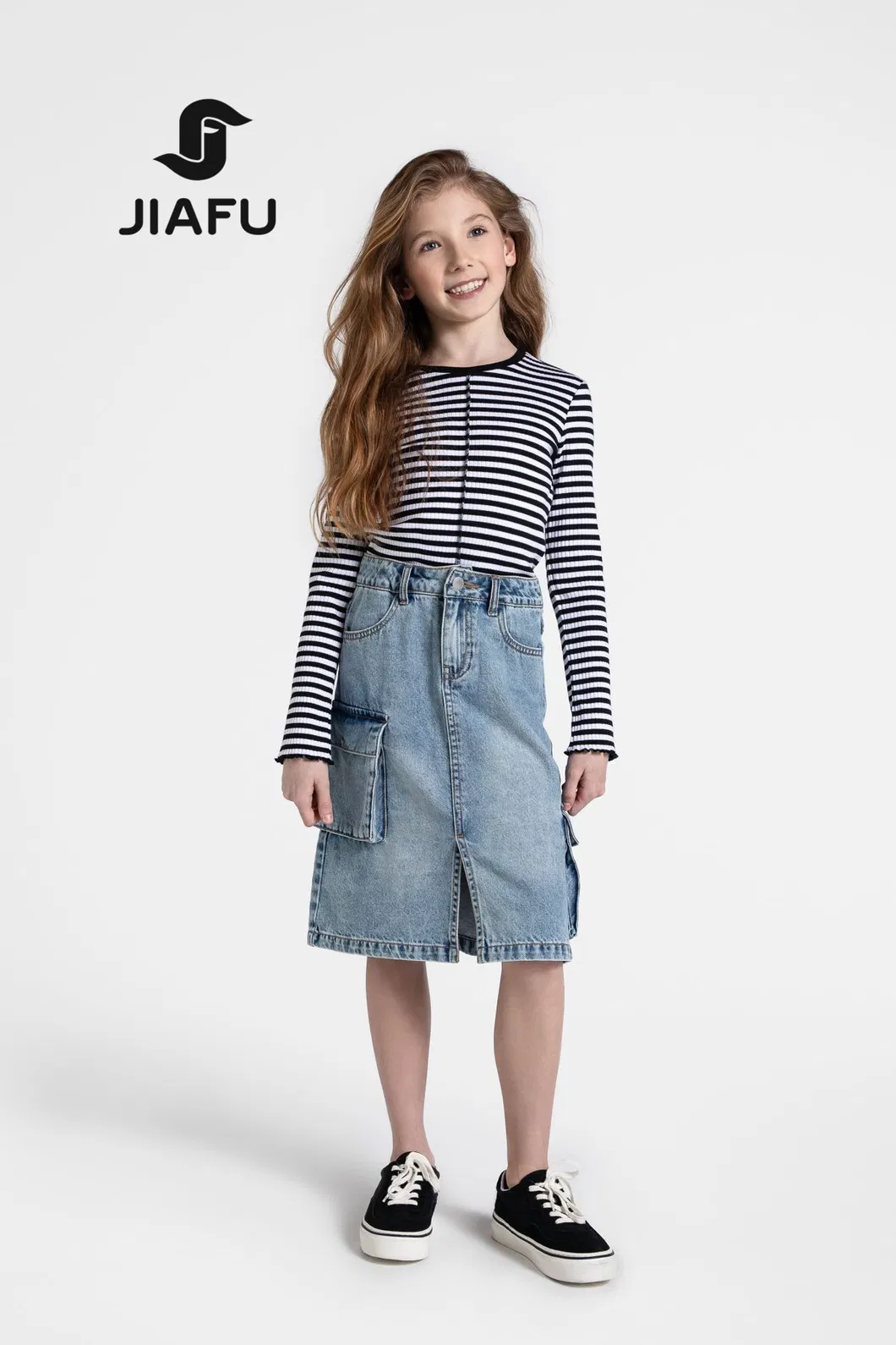 Saia Casual de Algodão para Meninas