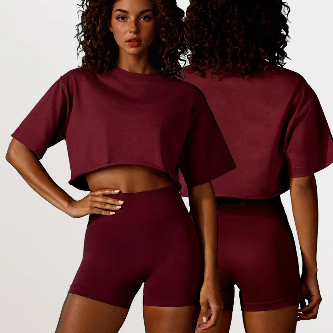 Roupas de Atividade Sem Costura com Compressão, Proteção UV, Antiodor e Feitas de Tecido Reciclado Ecológico para Exercícios, Corrida e Ciclismo