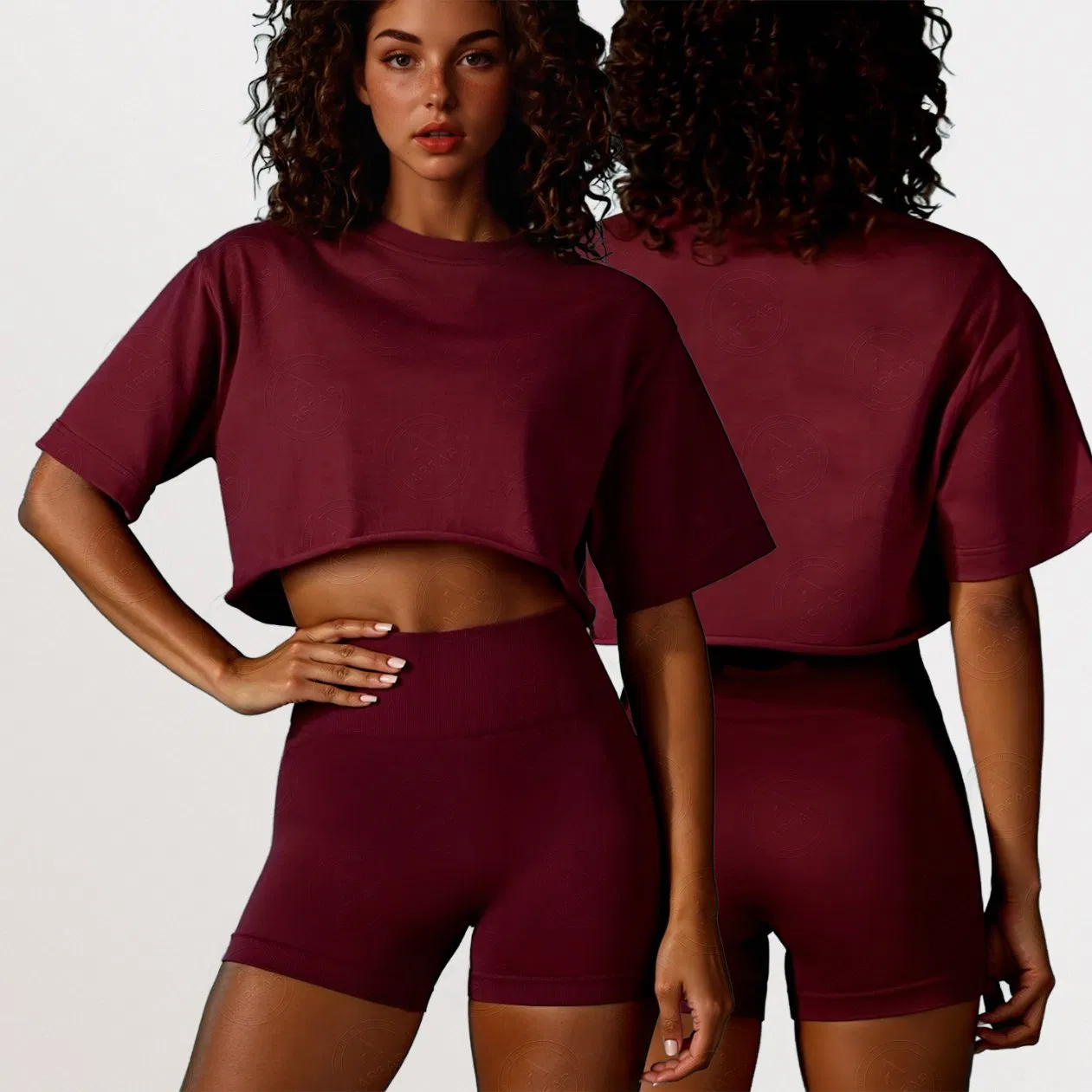 Roupas de Atividade Sem Costura com Compressão, Proteção UV, Antiodor e Feitas de Tecido Reciclado Ecológico para Exercícios, Corrida e Ciclismo