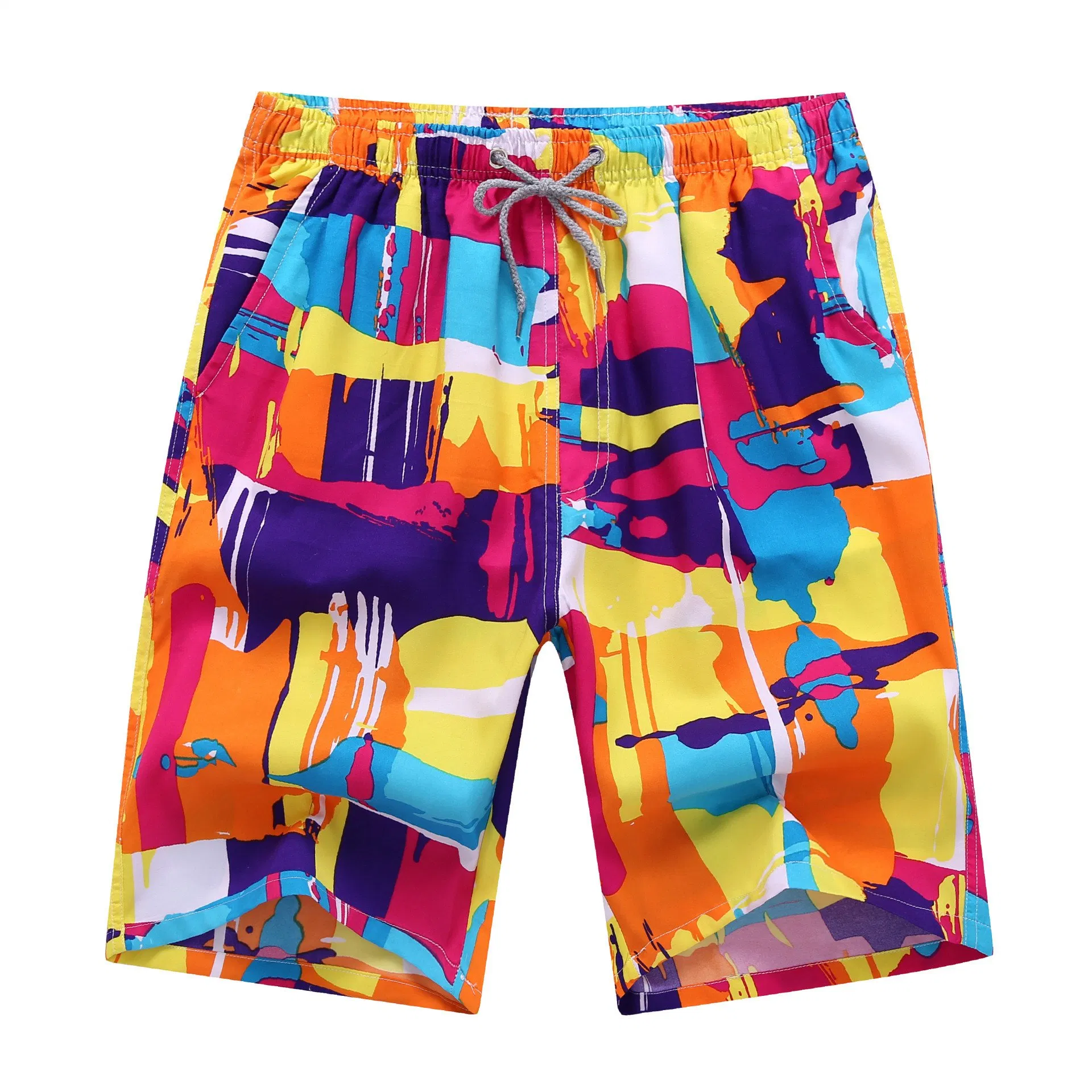 Calças de Praia de Secagem Rápida Masculinas Tamanho 5/4 Shorts Casuais Grandes