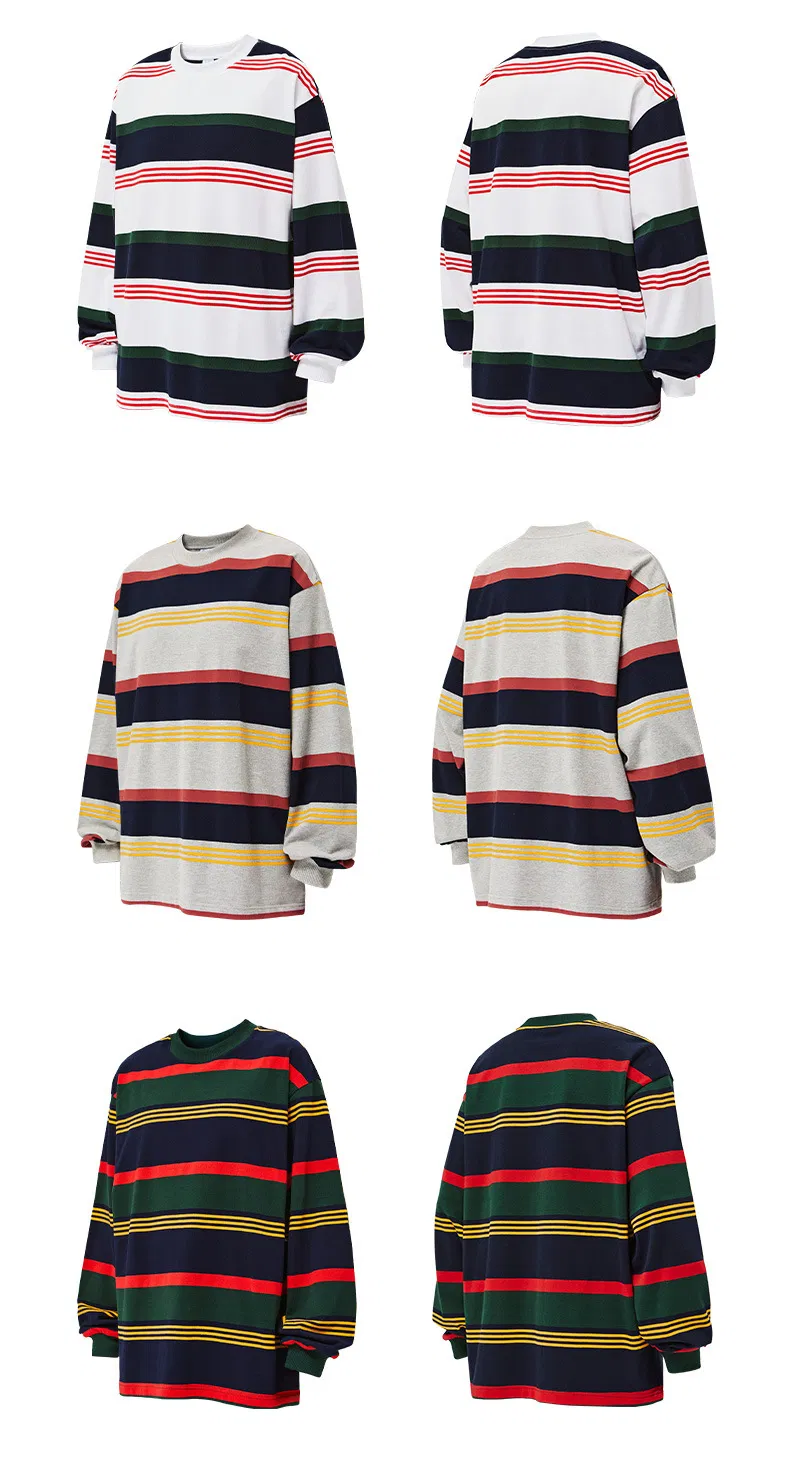 Camiseta de Manga Longa Listrada