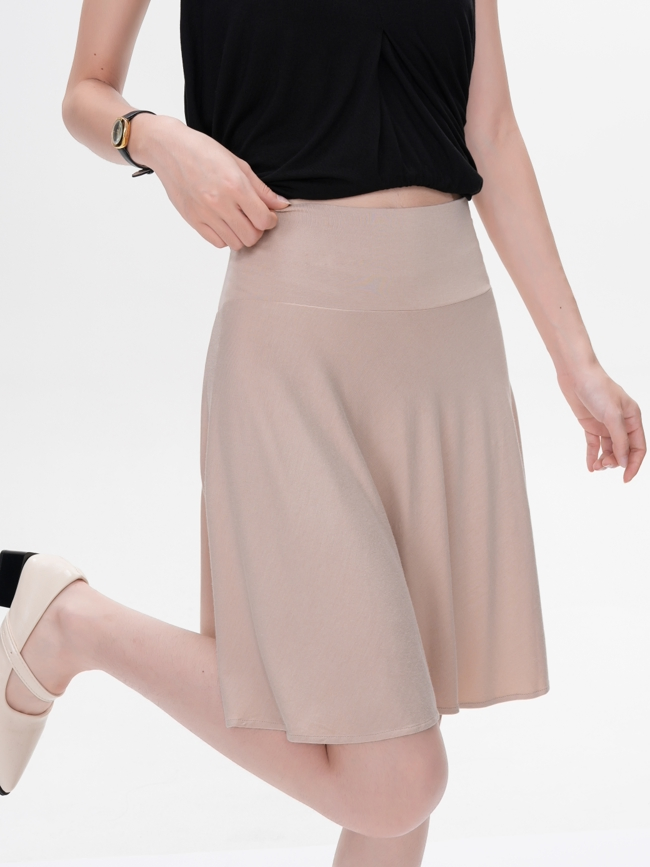 Saia A-Line de Bambu Estilosa Perfeita para Uso Casual e Formal