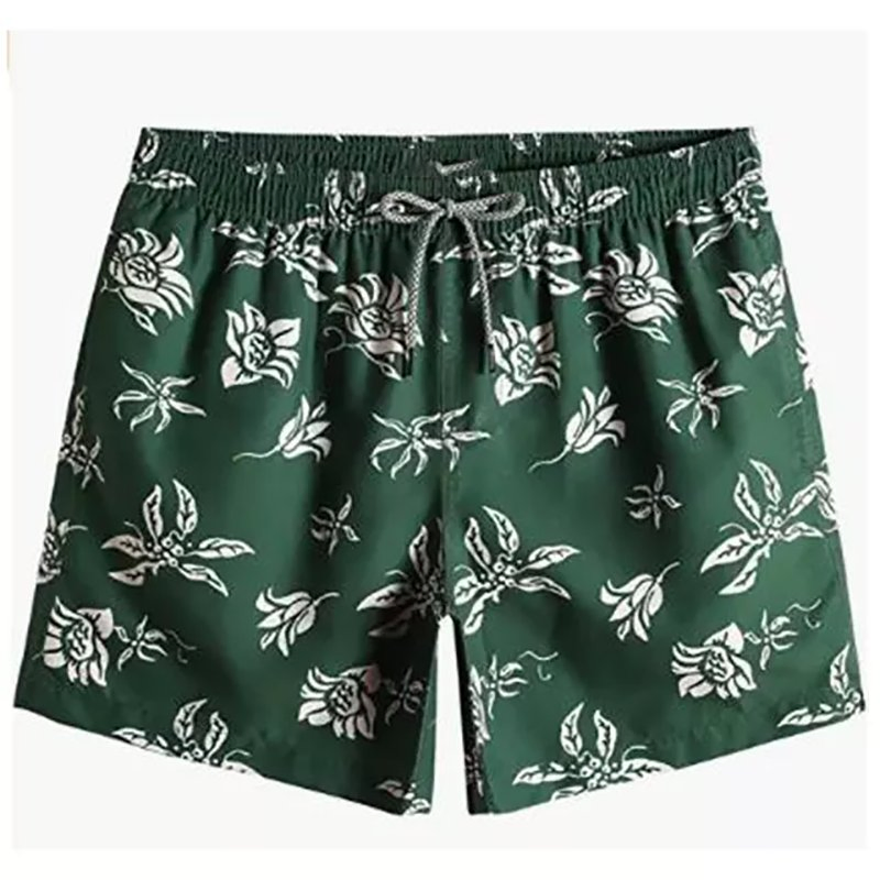 Impressão de Praia Calças Curtas Casuais para Homens Moda Verão