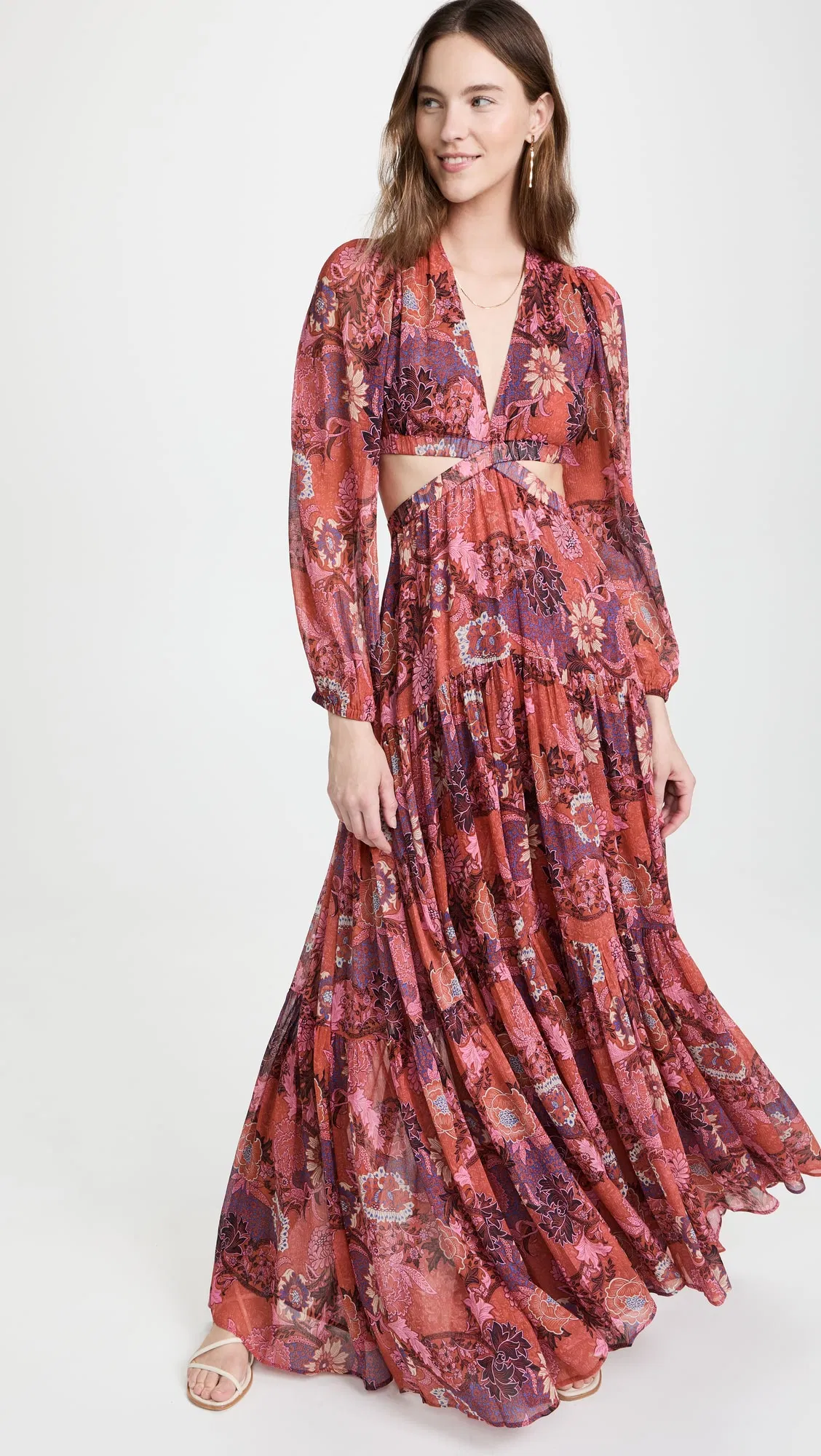 Atacado de Vestuário Feminino Vestido Casual, Vestido Maxi de Manga Longa Feminino Sexy Senhora Elegante, Roupas Femininas Vestido de Verão