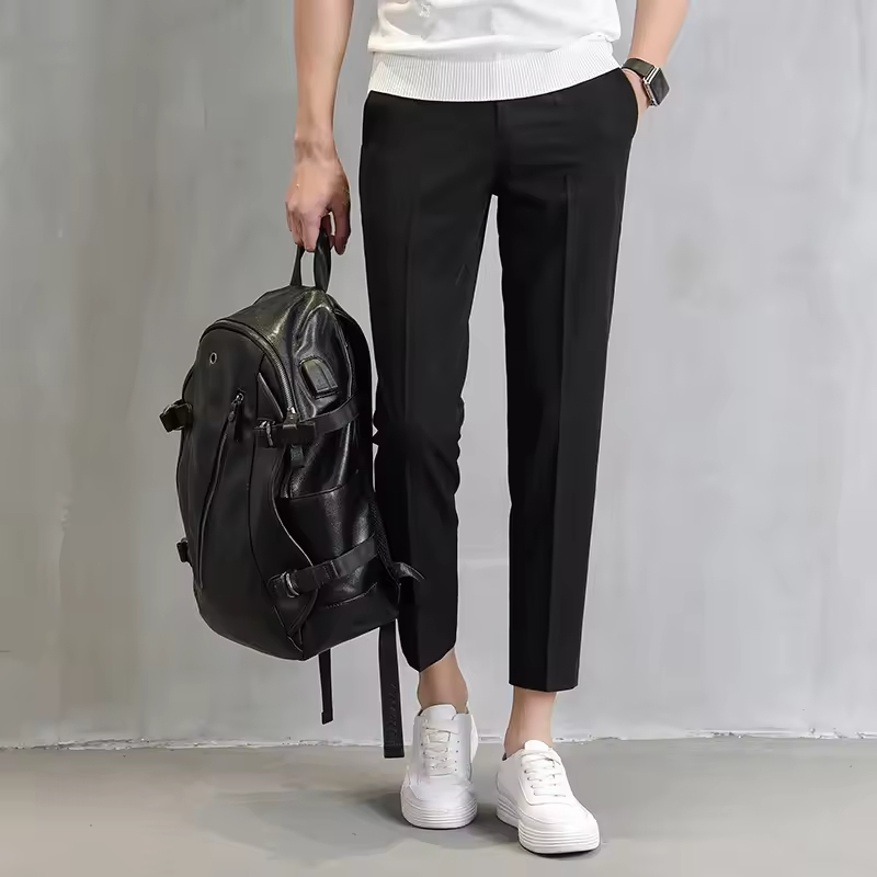 Calças casuais slim confortáveis para homens para um estilo casual elegante