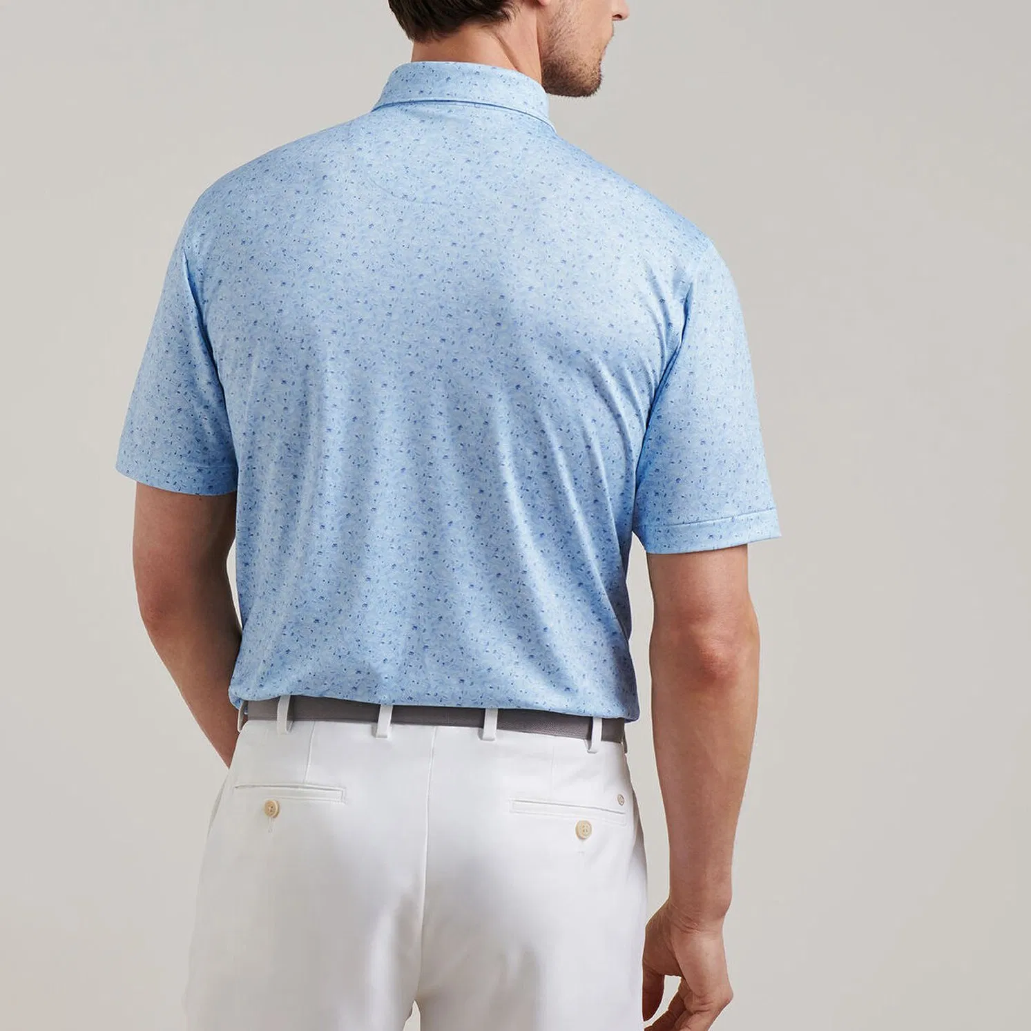 Camisa Polo Golf Personalizada de Secagem Rápida, Desempenho Atlético, Casual, em Spandex e Poliéster, Impressa e Sublimada, com Gola Firme