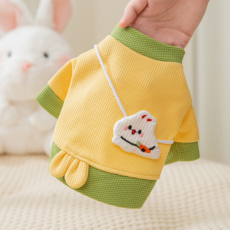 Moleton Satchel para Coelho de Duas Pernas Roupas para Animais de Estimação para Cães Pequenos e Médios