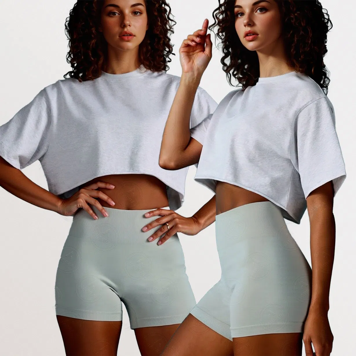 Roupas de Atividade Sem Costura com Compressão, Proteção UV, Antiodor e Feitas de Tecido Reciclado Ecológico para Exercícios, Corrida e Ciclismo