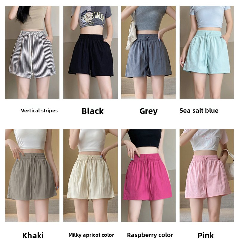 Shorts Casuais de Verão Femininos de Cintura Alta Disponíveis em Várias Cores