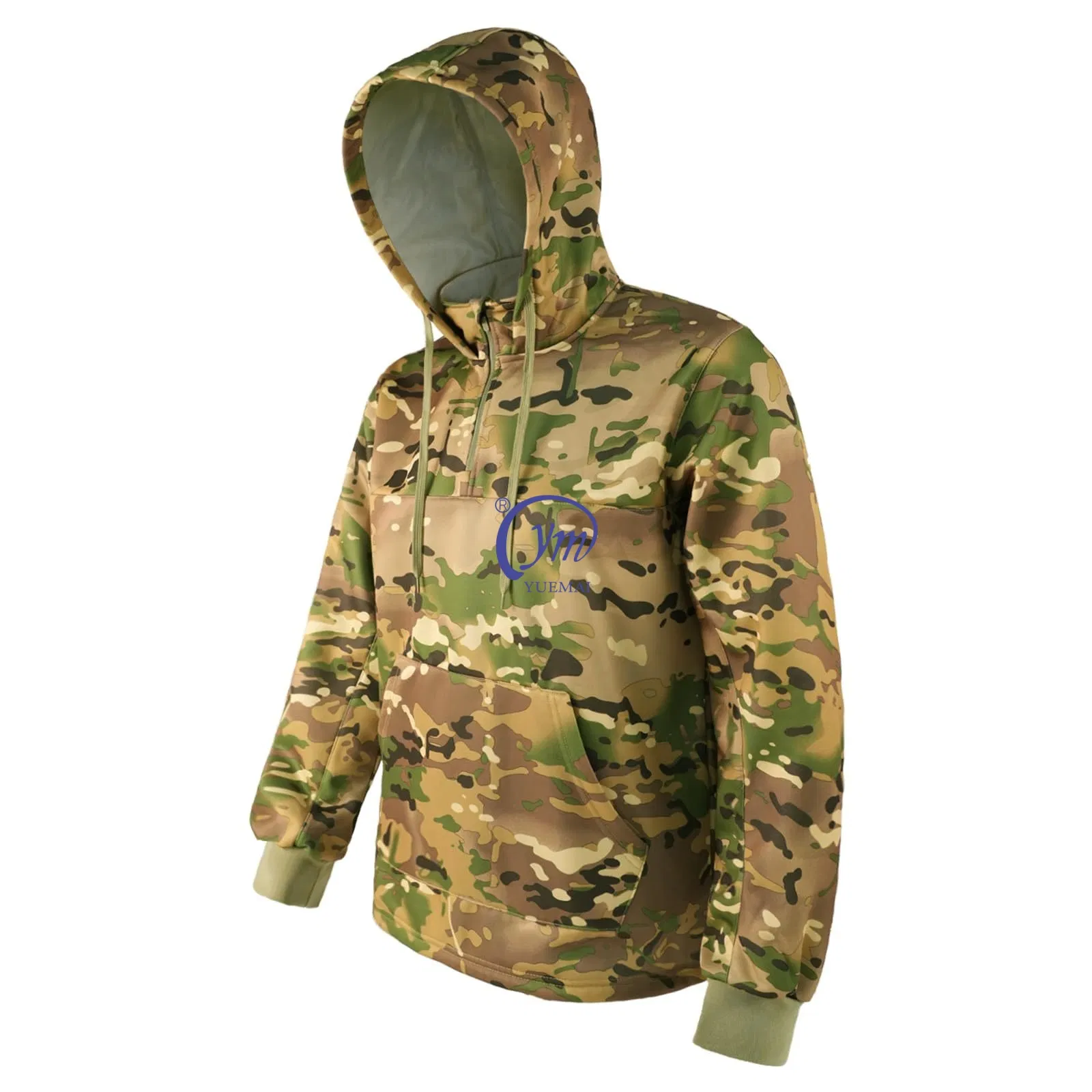 Suéter Casual Respirável à Prova de Vento para Homens de Outono e Inverno, para Caminhadas e Caça, Estampa Floresta Mossy Oak
