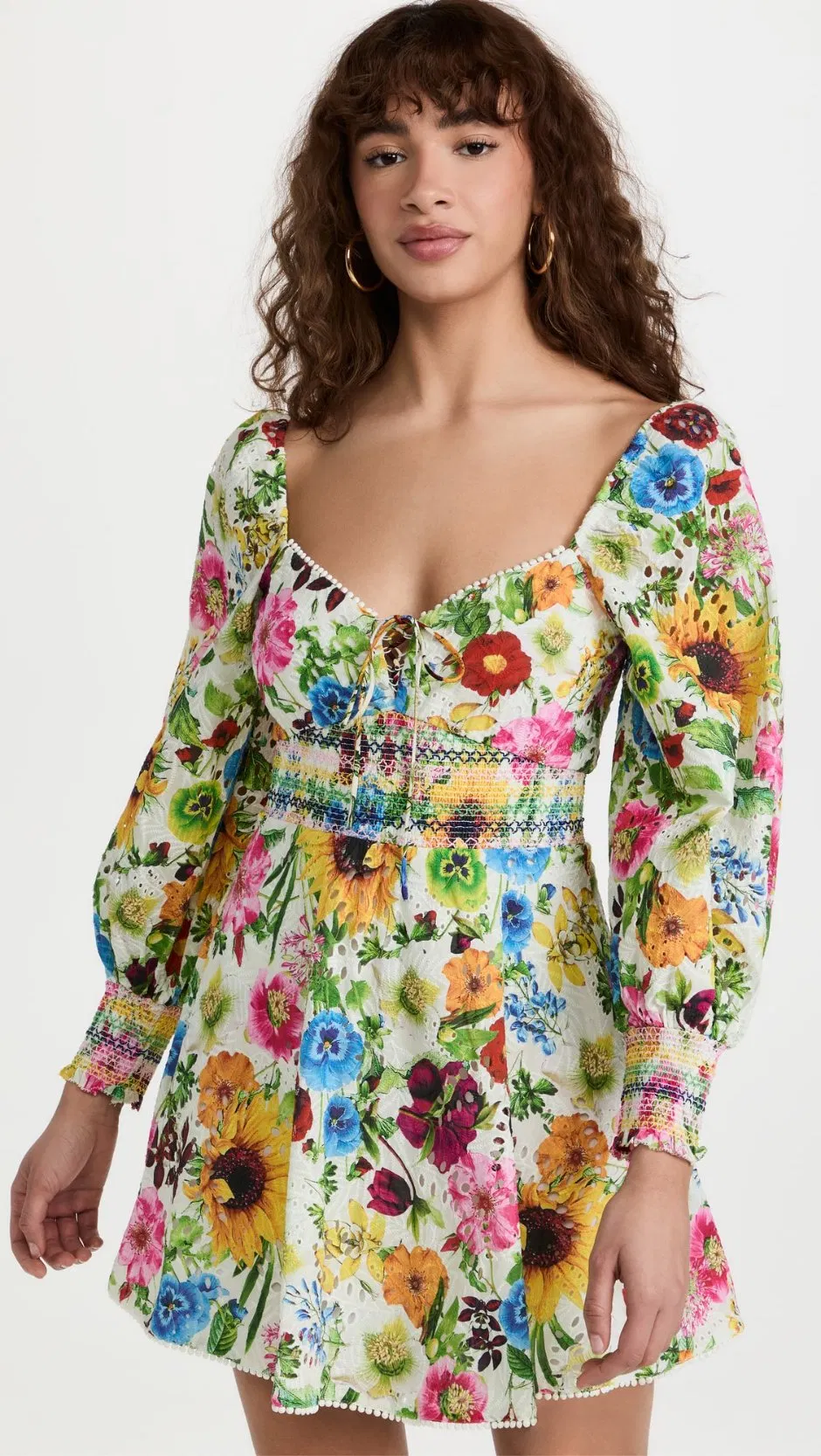 Fábrica de Roupas da China Decote Quadrado Renda Floral Vendas Quentes Atacado Moda Roupas Femininas