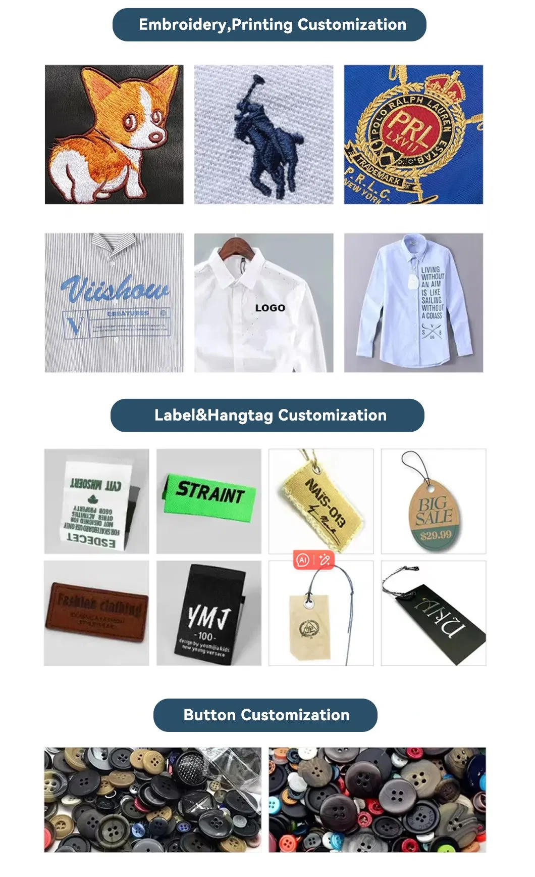 Detalhes da Camisa