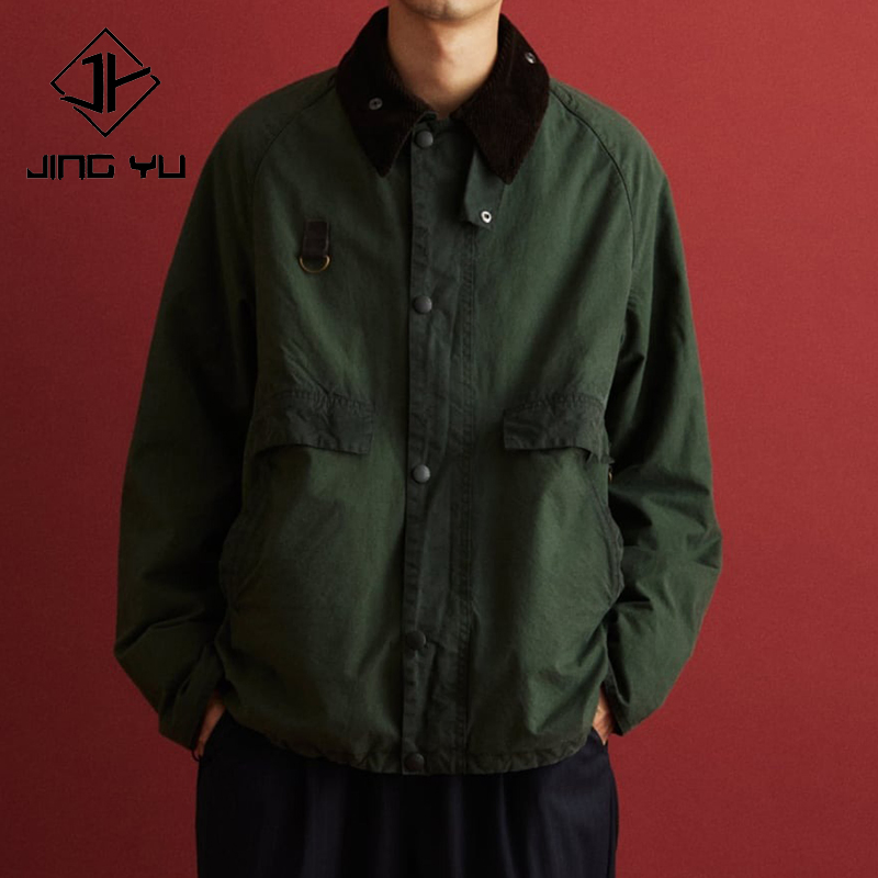 Jaqueta Casual Personalizada à Prova de Vento com Zíper em Nylon, Jaqueta de Rua para Atividades ao Ar Livre, Caminhadas, Jaqueta Vintage de Alta Qualidade com Enchimento