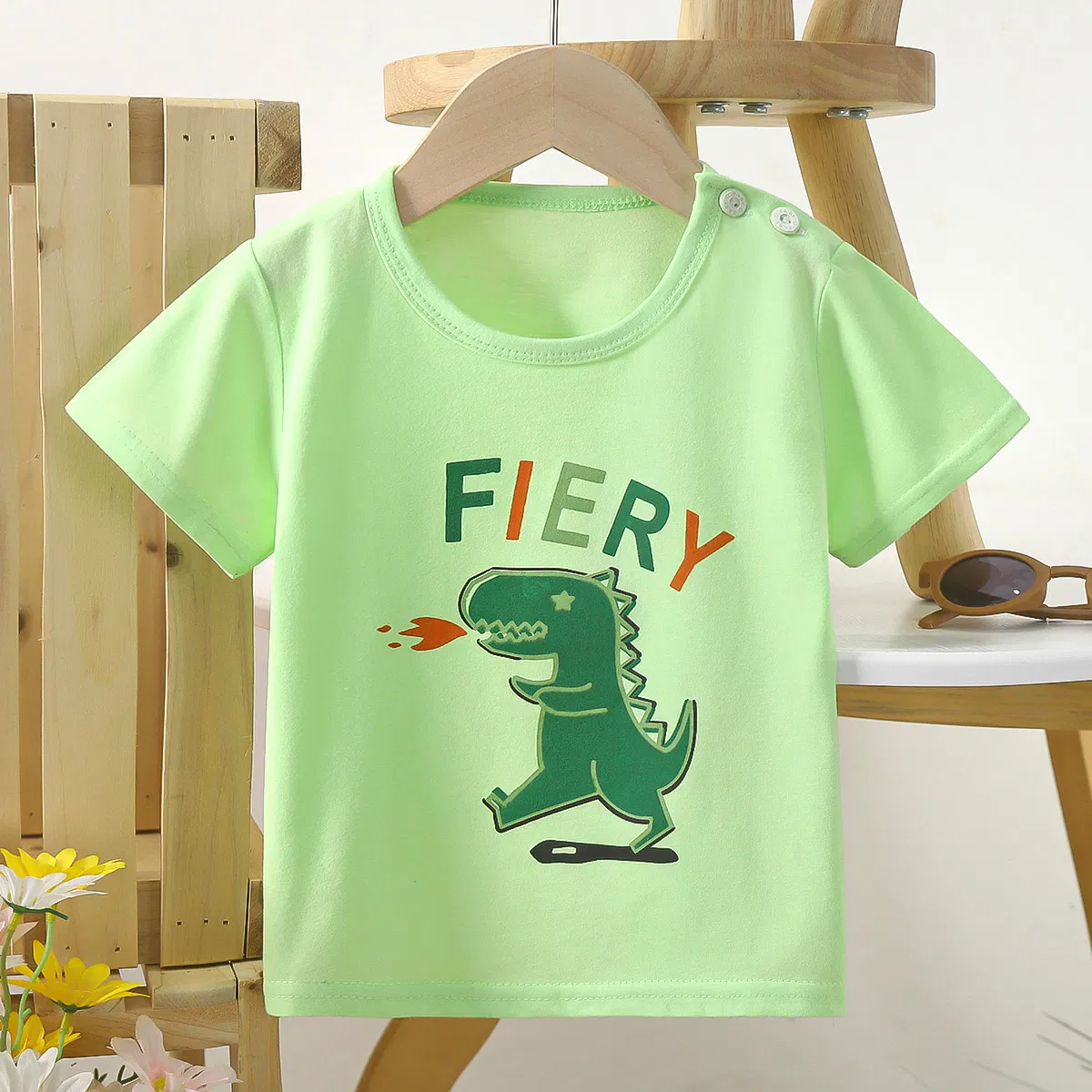 Camiseta de Manga Curta para Bebê Roupas Casuais Finas de Verão para Meninos e Meninas Tops Infantis de Desenho Animado