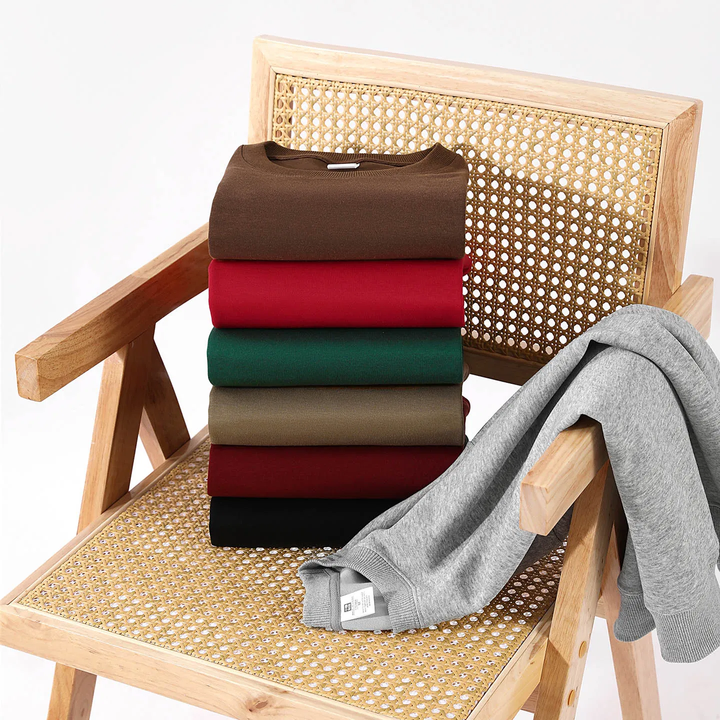 Suéter Casual Confortável Feminino com Gola Redonda para Roupas Versáteis