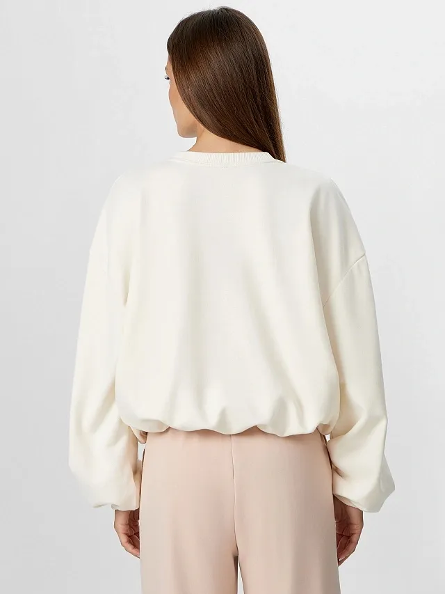 Pulôver Branco Detalhe 2
