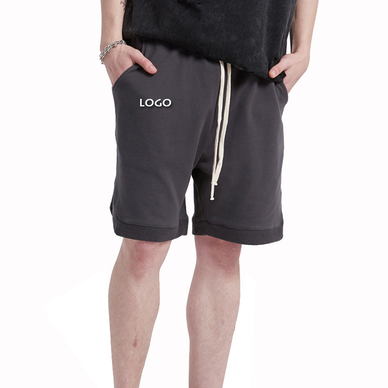 Baixa MOQ Personalizado Algodão Vintage Ao Ar Livre Casual Solto Moda Rua Roupas Masculinas Shorts