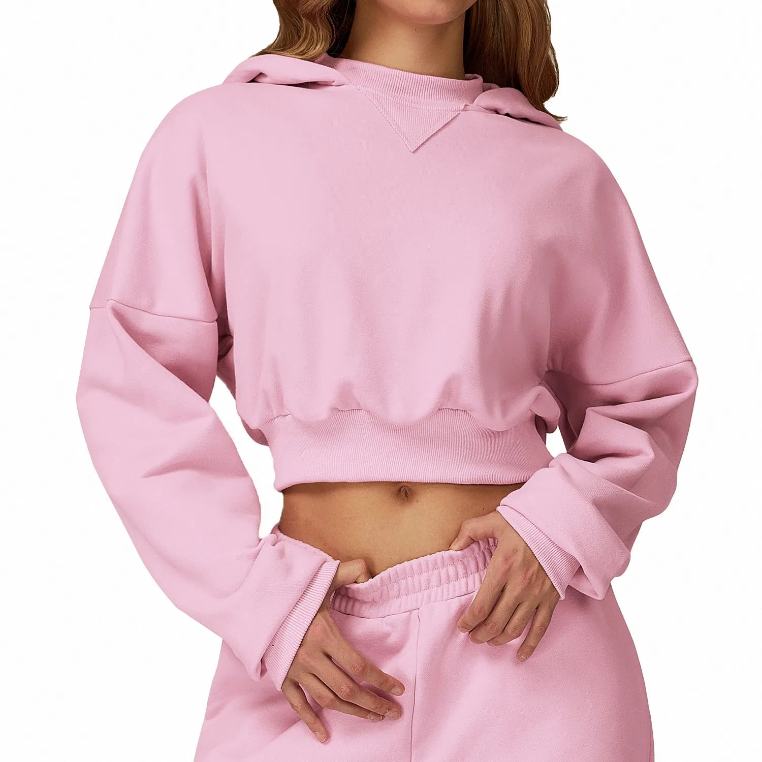 Moletom com Capuz Fashion Casual Solto Versátil Casaco Feminino para Corrida ao Ar Livre Roupas de Fitness e Esportes